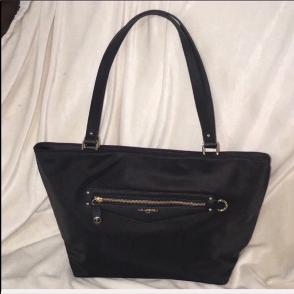 Karl largerfeld nylon and leather tote - Picture 3 of 8